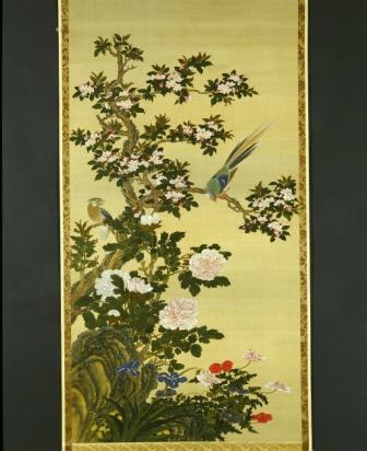 絹本著色花鳥図 /とっとり文化財ナビ /とりネット /鳥取県公式ホームページ