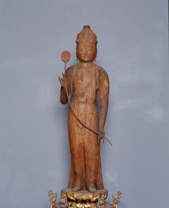 木造日光菩薩立像、月光菩薩立像の写真