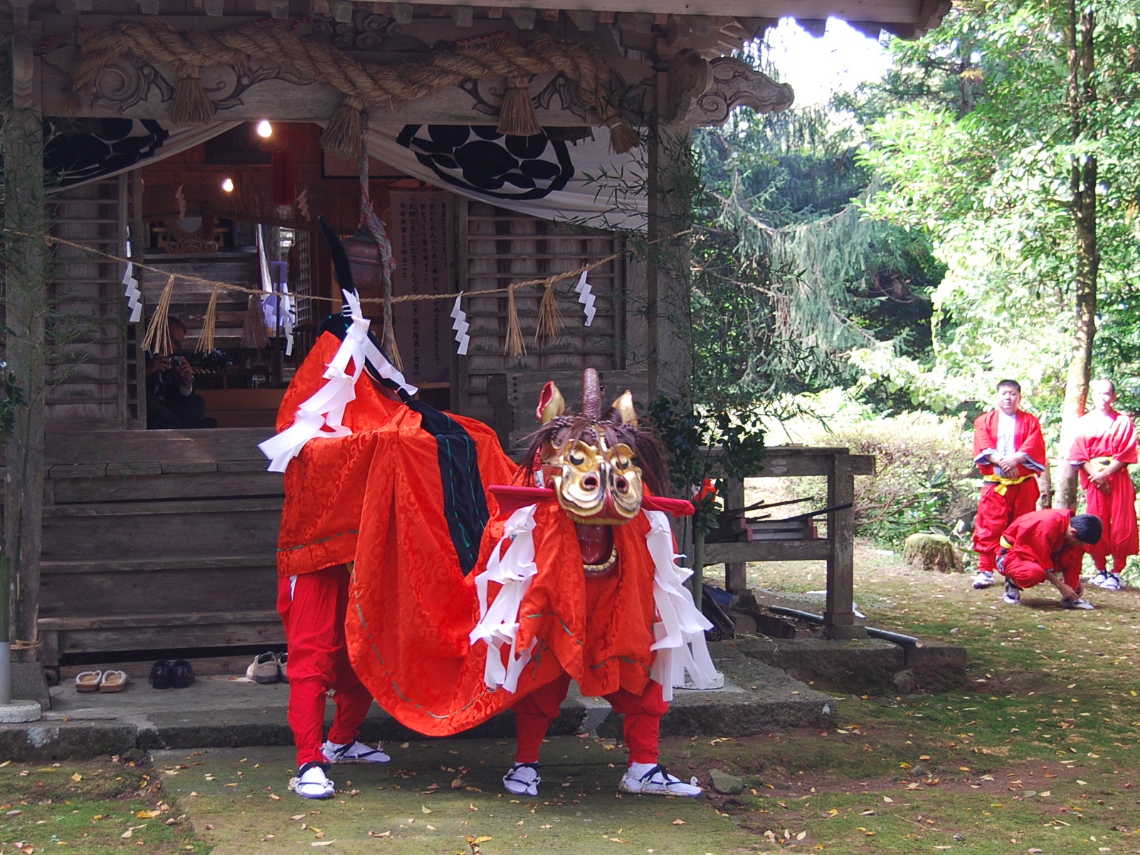 大和佐美命神社獅子舞 とっとり文化財ナビ とりネット 鳥取県公式ホームページ